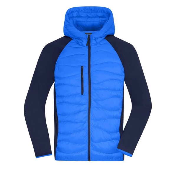 Giacca Mens Hybrid blu / S - personalizzabile con logo