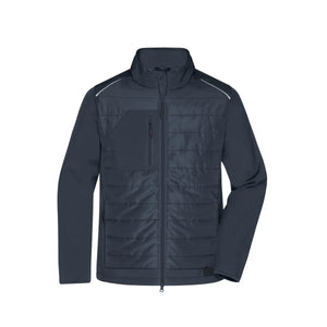 Giacca Mens Hybrid grigio / XS - personalizzabile con logo