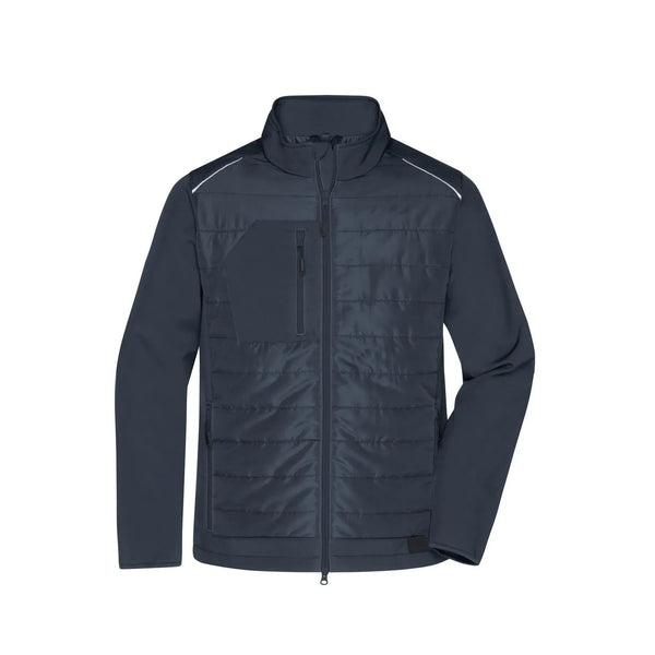 Giacca Mens Hybrid grigio / XS - personalizzabile con logo