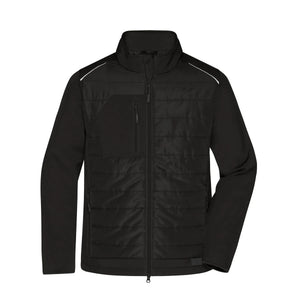 Giacca Mens Hybrid nero / XS - personalizzabile con logo