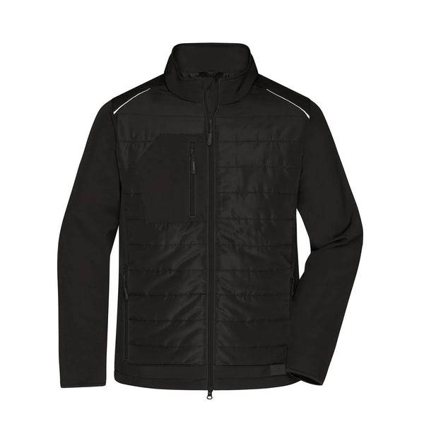 Giacca Mens Hybrid nero / XS - personalizzabile con logo
