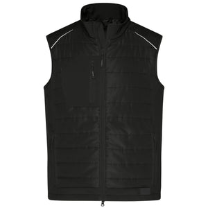 Giacca Mens Hybrid Vest nero / XS - personalizzabile con logo
