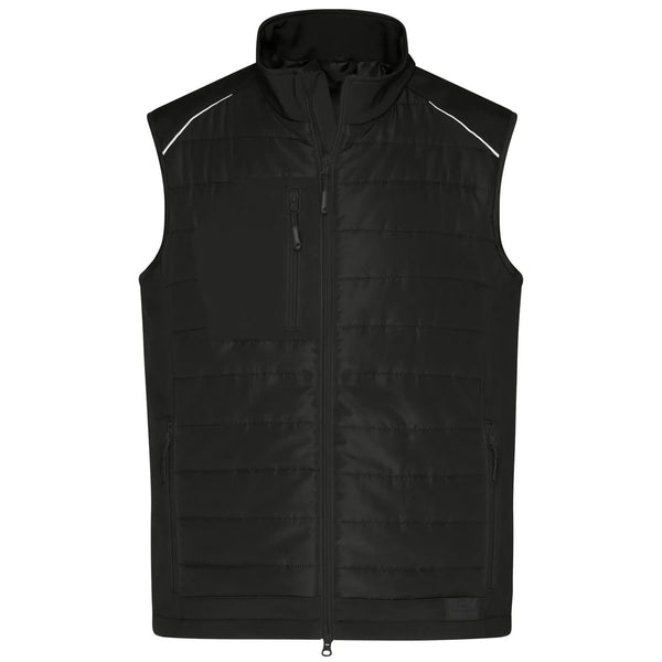 Giacca Mens Hybrid Vest nero / XS - personalizzabile con logo