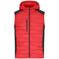 Giacca Mens Hybrid Vest rosso / S - personalizzabile con logo