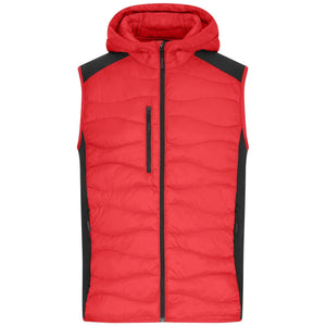 Giacca Mens Hybrid Vest rosso / S - personalizzabile con logo