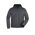 Giacca Mens Knitted Hybrid grigio / S - personalizzabile con logo
