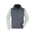 Giacca Mens Knitted Hybrid light-melange/anthracite-melan / S - personalizzabile con logo