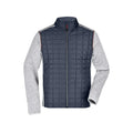 Giacca Mens Knitted Hybrid light-melange/anthracite-melan / S - personalizzabile con logo