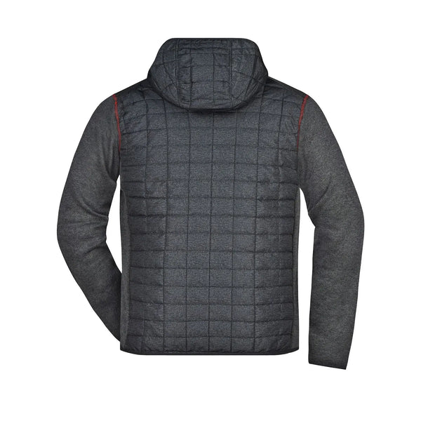 Giacca Mens Knitted Hybrid - personalizzabile con logo