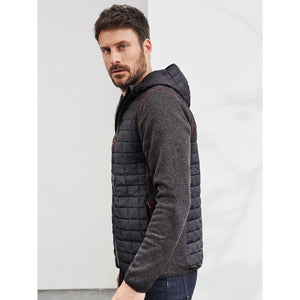 Giacca Mens Knitted Hybrid - personalizzabile con logo