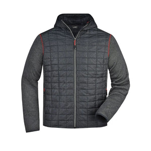 Giacca Mens Knitted Hybrid - personalizzabile con logo