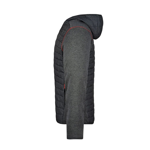 Giacca Mens Knitted Hybrid - personalizzabile con logo