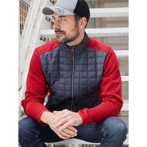 Giacca Mens Knitted Hybrid - personalizzabile con logo