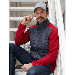 Giacca Mens Knitted Hybrid - personalizzabile con logo