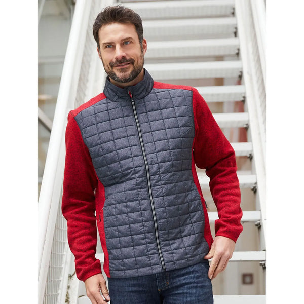 Giacca Mens Knitted Hybrid - personalizzabile con logo