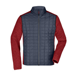 Giacca Mens Knitted Hybrid - personalizzabile con logo