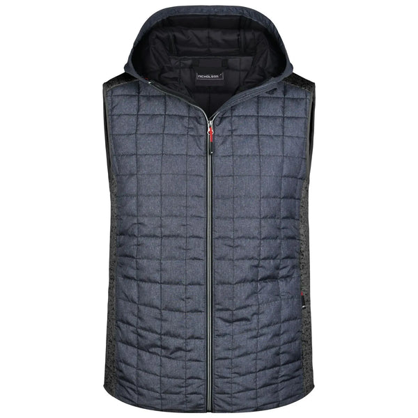 Giacca Mens Knitted Hybrid Vest grigio / S - personalizzabile con logo