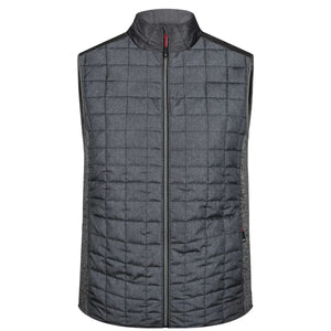 Giacca Mens Knitted Hybrid Vest grigio / S - personalizzabile con logo