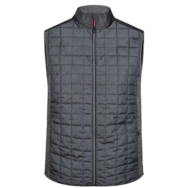 Giacca Mens Knitted Hybrid Vest grigio / S - personalizzabile con logo