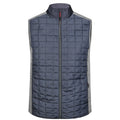 Giacca Mens Knitted Hybrid Vest light-melange/anthracite-melan / S - personalizzabile con logo
