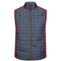 Giacca Mens Knitted Hybrid Vest rosso / S - personalizzabile con logo