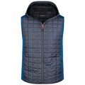 Giacca Mens Knitted Hybrid Vest royal / S - personalizzabile con logo