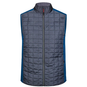 Giacca Mens Knitted Hybrid Vest royal / S - personalizzabile con logo