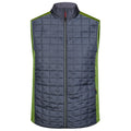 Giacca Mens Knitted Hybrid Vest verde / S - personalizzabile con logo