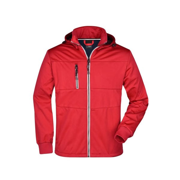 Giacca Mens Maritime rosso / S - personalizzabile con logo