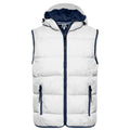 Giacca Mens Maritime Vest bianco / S - personalizzabile con logo