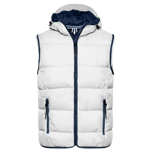 Giacca Mens Maritime Vest bianco / S - personalizzabile con logo