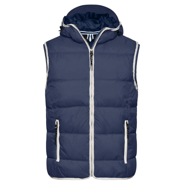 Giacca Mens Maritime Vest navy/white / S - personalizzabile con logo
