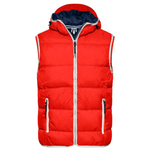 Giacca Mens Maritime Vest rosso / S - personalizzabile con logo