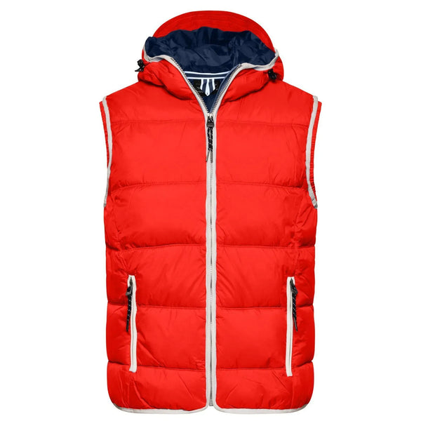 Giacca Mens Maritime Vest rosso / S - personalizzabile con logo