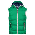 Giacca Mens Maritime Vest verde / S - personalizzabile con logo