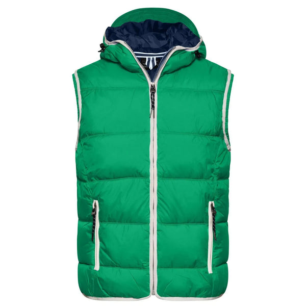 Giacca Mens Maritime Vest verde / S - personalizzabile con logo