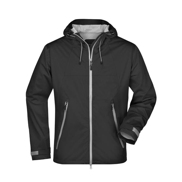 Giacca Mens Outdoor black/silver / S - personalizzabile con logo