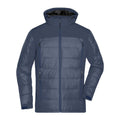 Giacca Mens Outdoor Hybrid blu / S - personalizzabile con logo