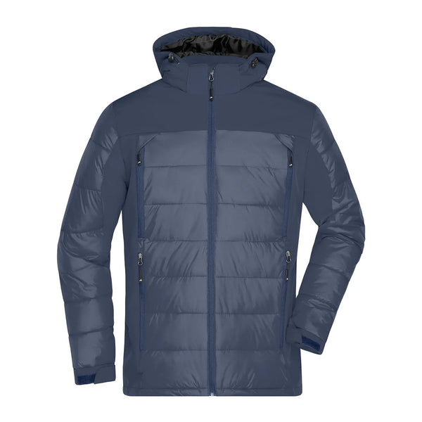 Giacca Mens Outdoor Hybrid blu / S - personalizzabile con logo