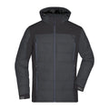 Giacca Mens Outdoor Hybrid nero / S - personalizzabile con logo