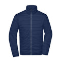 Giacca Mens Padded blu / S - personalizzabile con logo