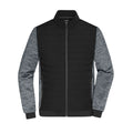 Giacca Mens Padded Hybrid nero / XS - personalizzabile con logo