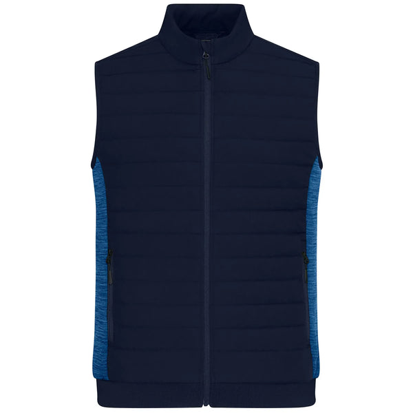 Giacca Mens Padded Hybrid Vest blu / XS - personalizzabile con logo