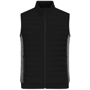 Giacca Mens Padded Hybrid Vest nero / XS - personalizzabile con logo