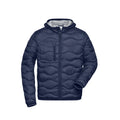 Giacca Mens Padded navy/silver / S - personalizzabile con logo