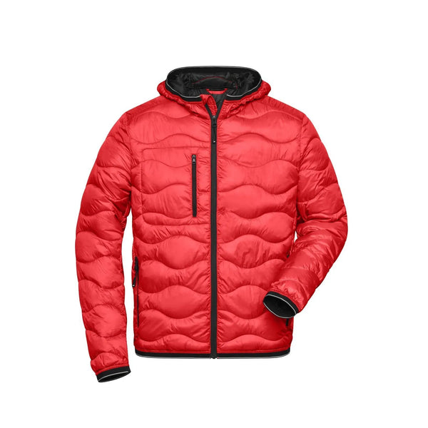 Giacca Mens Padded rosso / S - personalizzabile con logo