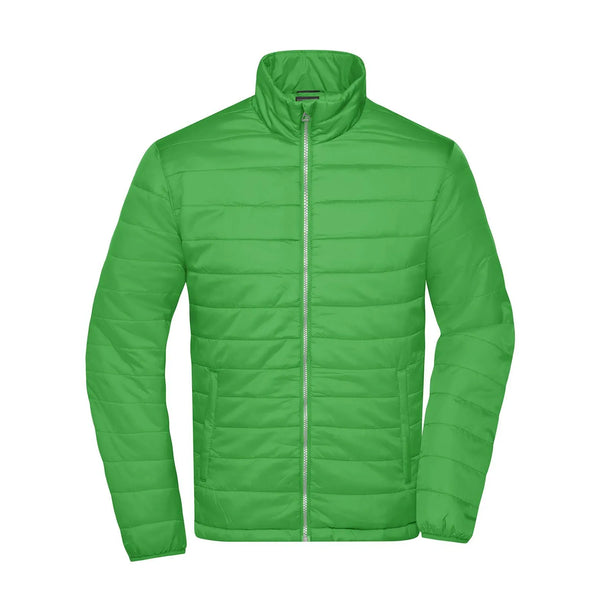 Giacca Mens Padded verde / S - personalizzabile con logo