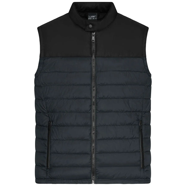 Giacca Mens Padded Vest grigio / S - personalizzabile con logo