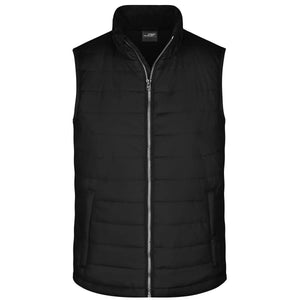 Giacca Mens Padded Vest nero / S - personalizzabile con logo