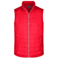 Giacca Mens Padded Vest rosso / S - personalizzabile con logo